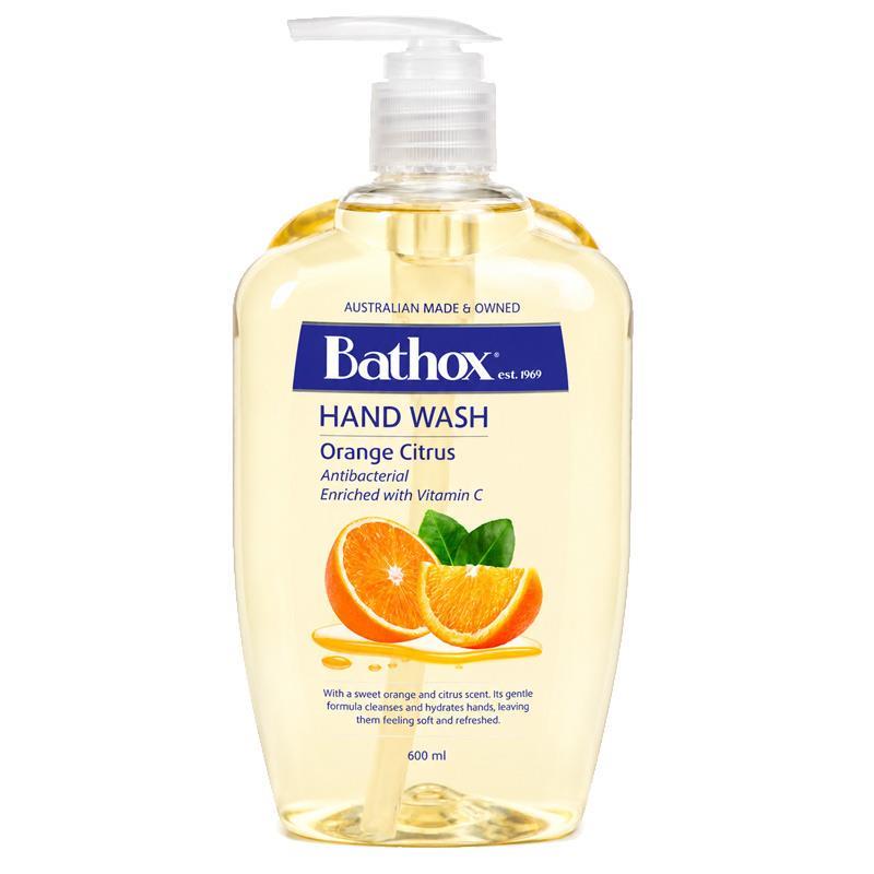 Bathox Hand Wash Antibacterial Orange Citrus 600ml