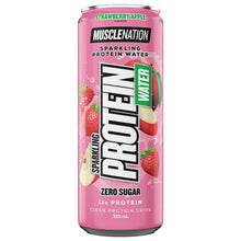 Muscle Nation Protein Water Sparkling Flavour Strawberry Apple 330 ml