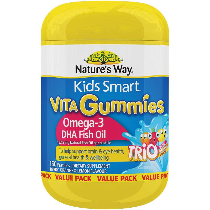 Nature's Way Kids Smart Vita Gummies Omega-3 150 Gummies Exclusive Size