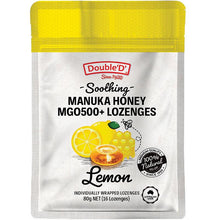 Double D Manuka Honey Lozenges Lemon 16 Pack