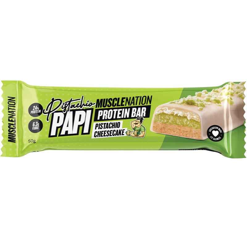 Muscle Nation Pistachio Papi Protein Bar 50g