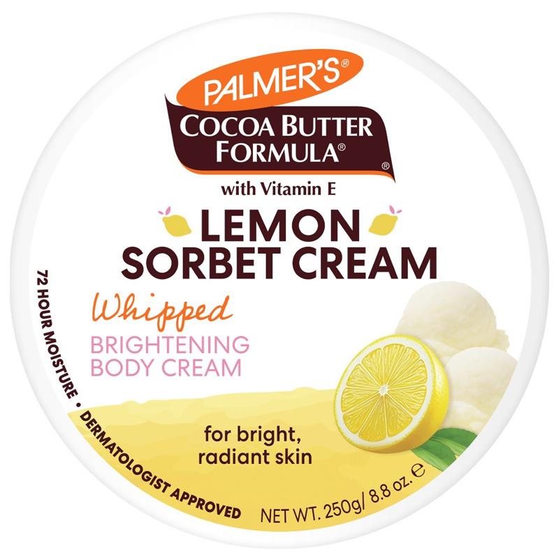 Palmers Lemon Sorbet Brightening Whipped Body Cream 250g