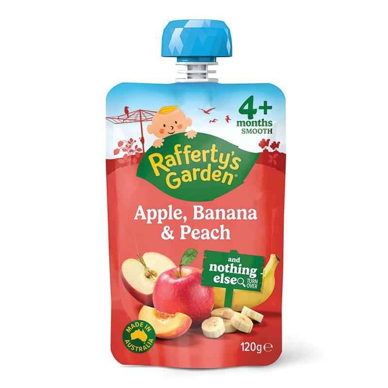 Fruit Puree Pouch - Apple, Banana & Peach (120g)
