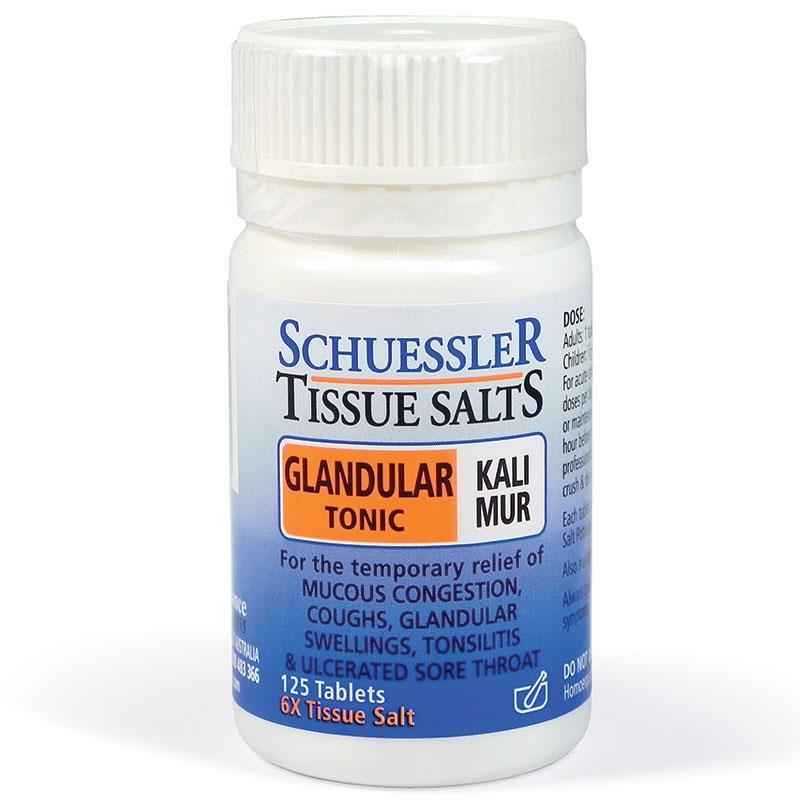Tissue Salts Kali Mur Glandular Tonic 125 Tablets