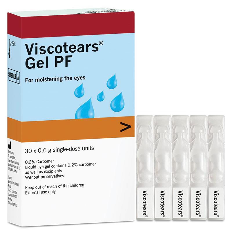 Viscotears Gel Preservative Free 0.6g 30 Vials