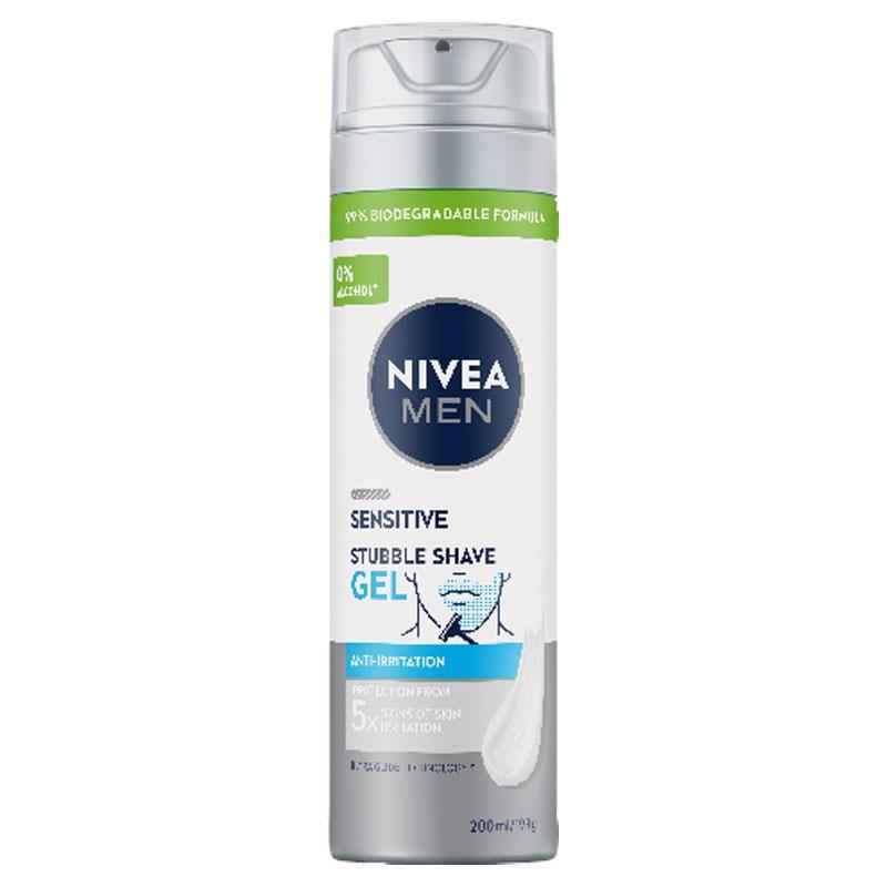 NIVEA Men Sensitive Stubble Shave Gel 200ml