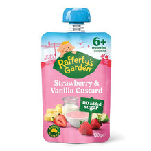 Raffertys Garden 6+ Months Strawberry & Vanilla Custard 120g