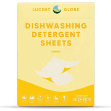 Lucent Globe Dishwashing Detergent Sheets Fresh Lemon 35 Sheets