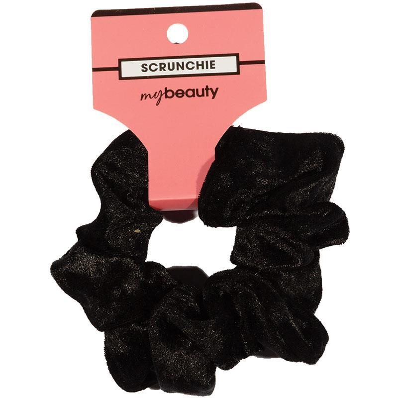 My Beauty Hair Scrunchie Velvet Black