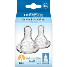 Dr Browns Narrow Neck Teats Level 3 2 Pack