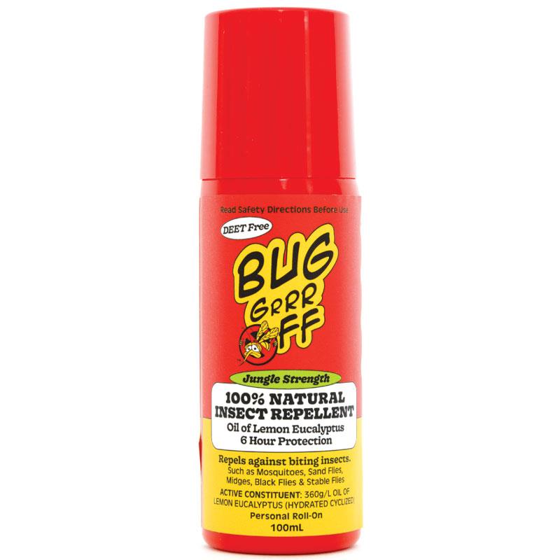 Bug-grrr OFF Jungle Strength Natural Insect Repellent Roll On 100ml