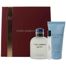 Dolce & Gabbana For Men Light Blue Pour Homme Eau de Toilette 125ml 3 Piece Set