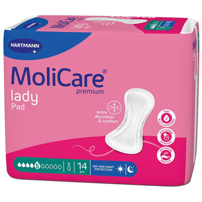 Molicare Lady Premium 5 Drops Pad 14 Pack