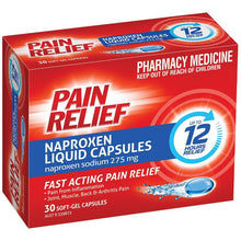 Pain Relief Naproxen Liquid Capsules 30 Pack