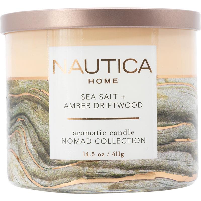 Nautica Home Sea Salt & Amber Driftwood Candle 411g