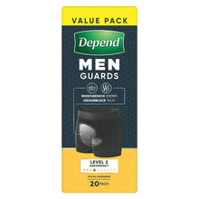 Depend Men Incontinence Guards Level 2 20 Pack
