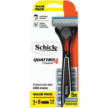 Schick Quattro Value Pack Kit +5