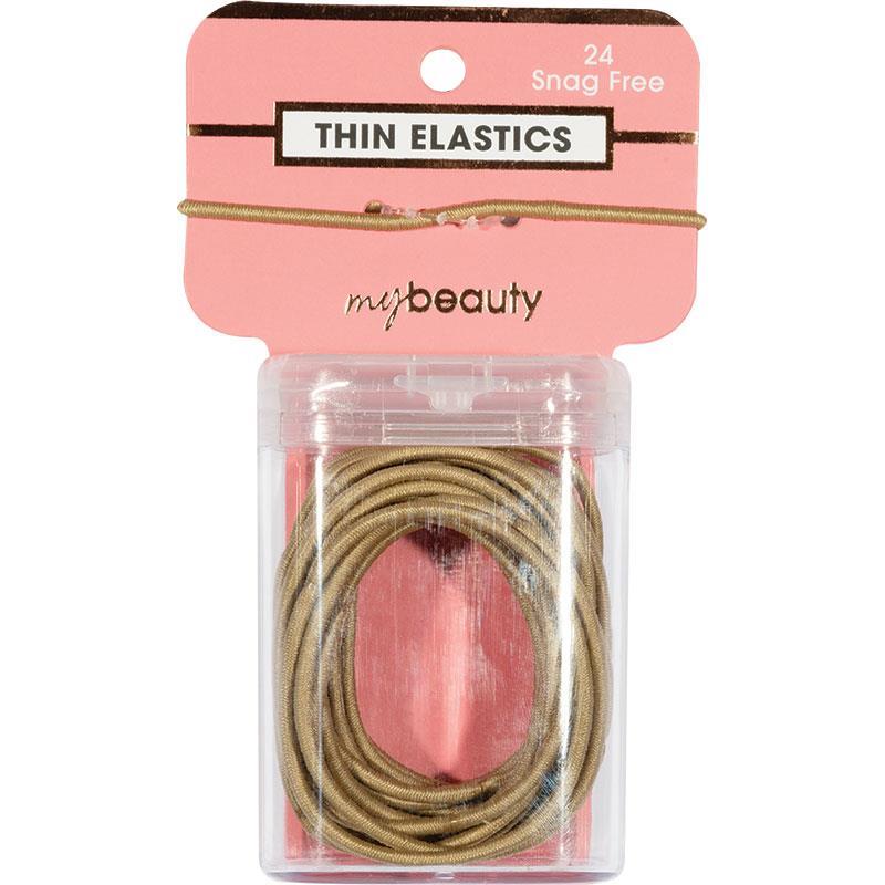 My Beauty Hair Ties Thin 24 Pack Blonde