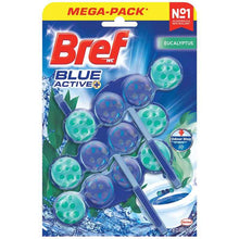 Bref Blue Active Eucalyptus Toilet Cleaner Block 50g x 3 Pack