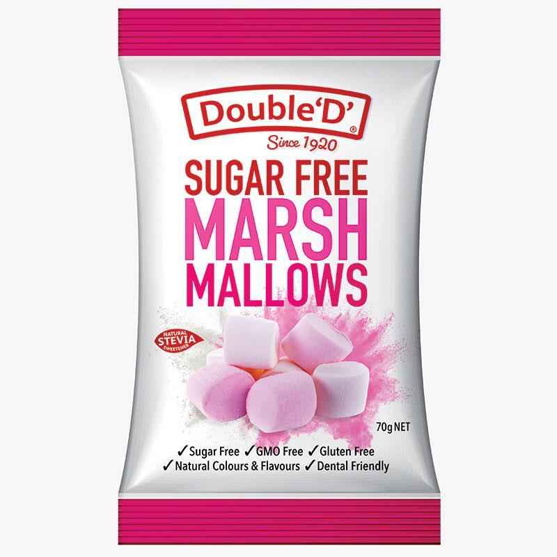Double D Sugarfree Marshmallows 70g