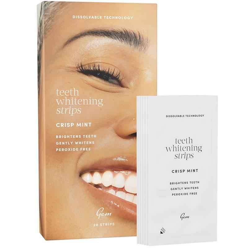 Gem Whitening Strips Crisp Mint