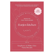 Franjos Kitchen Raspberry and White Choc Mama Biscuits