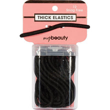 My Beauty Hair Ties Thick 12 Pack Black