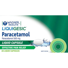 Wagner Health Liquigesic Paracetamol 500mg 20 Liquid Capsules