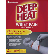 Deep Heat Wrist Pain Heat Wraps 4 Pack