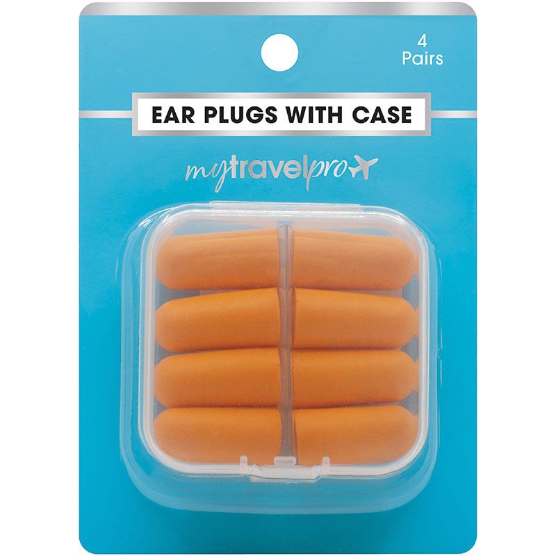 MyTravelPro Ear Plugs With Case 4 Pairs
