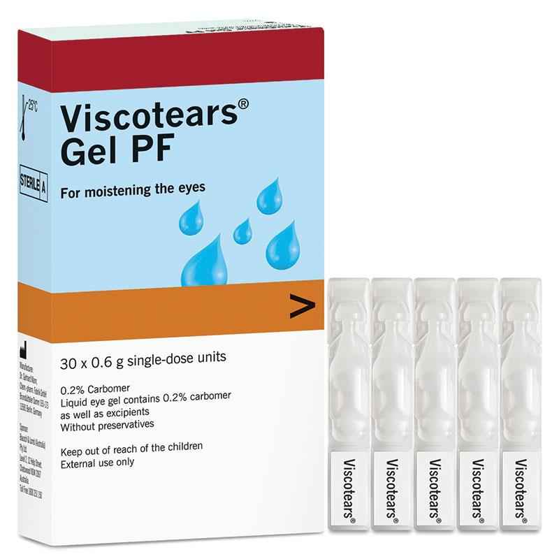 Viscotears Gel Preservative Free 0.6g 30 Vials