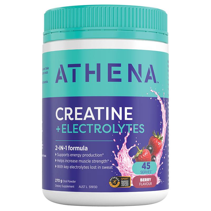 Athena Creatine + Electrolytes Berry 270g