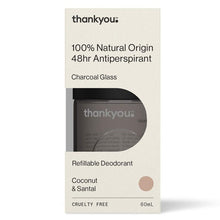 Thankyou Antiperspirant Roll On Deodorant Coconut & Santal Refillable 60ml