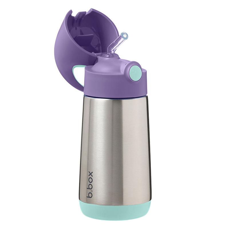 B.Box Insulated Drink Bottle 350ml Lilac Pop