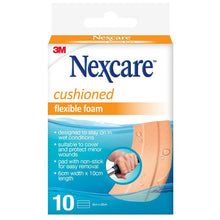 Nexcare Cushioned Flexible Foam Lengths 6cm x 10cm 10 Pack