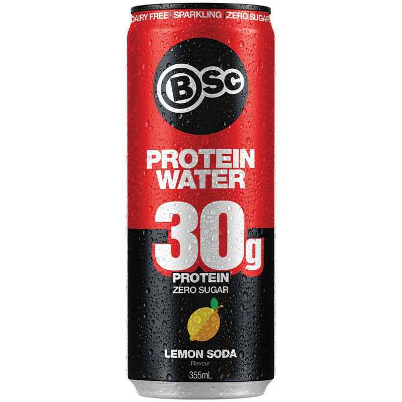 BSc Protein Water Can Lemon Soda 355ml