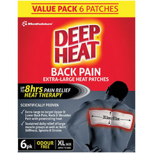 Deep Heat Extra Large Heat Back Patches 6 Pack Exclusive