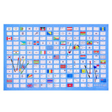 World Flags Colour And Learn Tablecloth by Eat Sleep Doodle Art and craft for kids 3yrs+