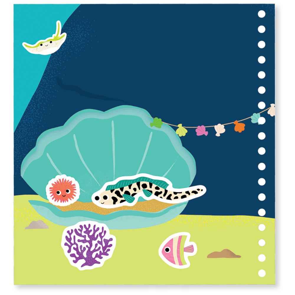 Floss & Rock Magic Water Multiplay Ocean Activity Book Art and Craft for Kids 3yrs+