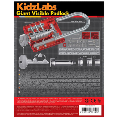 Kidzlabs Giant Visible Padlock Early Science STEM Toys 5yrs+
