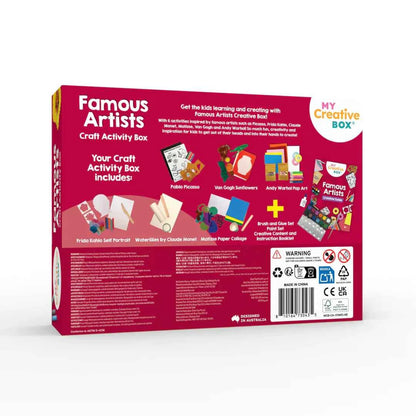 My Creative Box LARGE Famous Artists Craft Box Best Seller Art and craft for kids Most Loved in Store Gifting Idea for 6yrs+