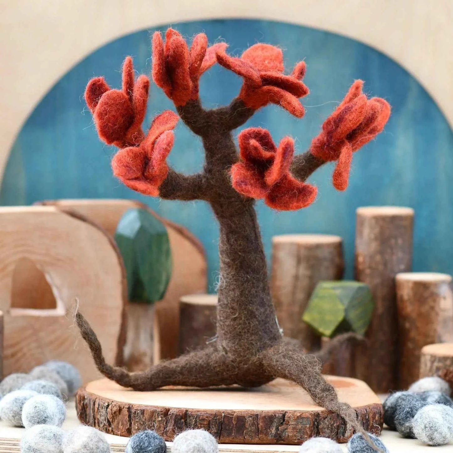 Tara Treasures Felt Autumn Tree Pretend & Imaginative Play Toys 3yrs+