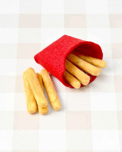 Tara Treasures Felt Fries in a Packet Set Pretend and Imaginative Play Toys 3yrs+