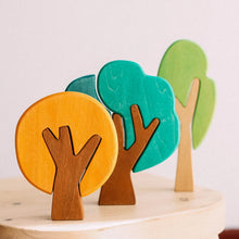 Wooden Flat Forest Set Classic 7pcs Set of 3 Trees by Avdar Toys Wooden Toys Pretend & Imaginative Play Gifting Idea for 3yrs+