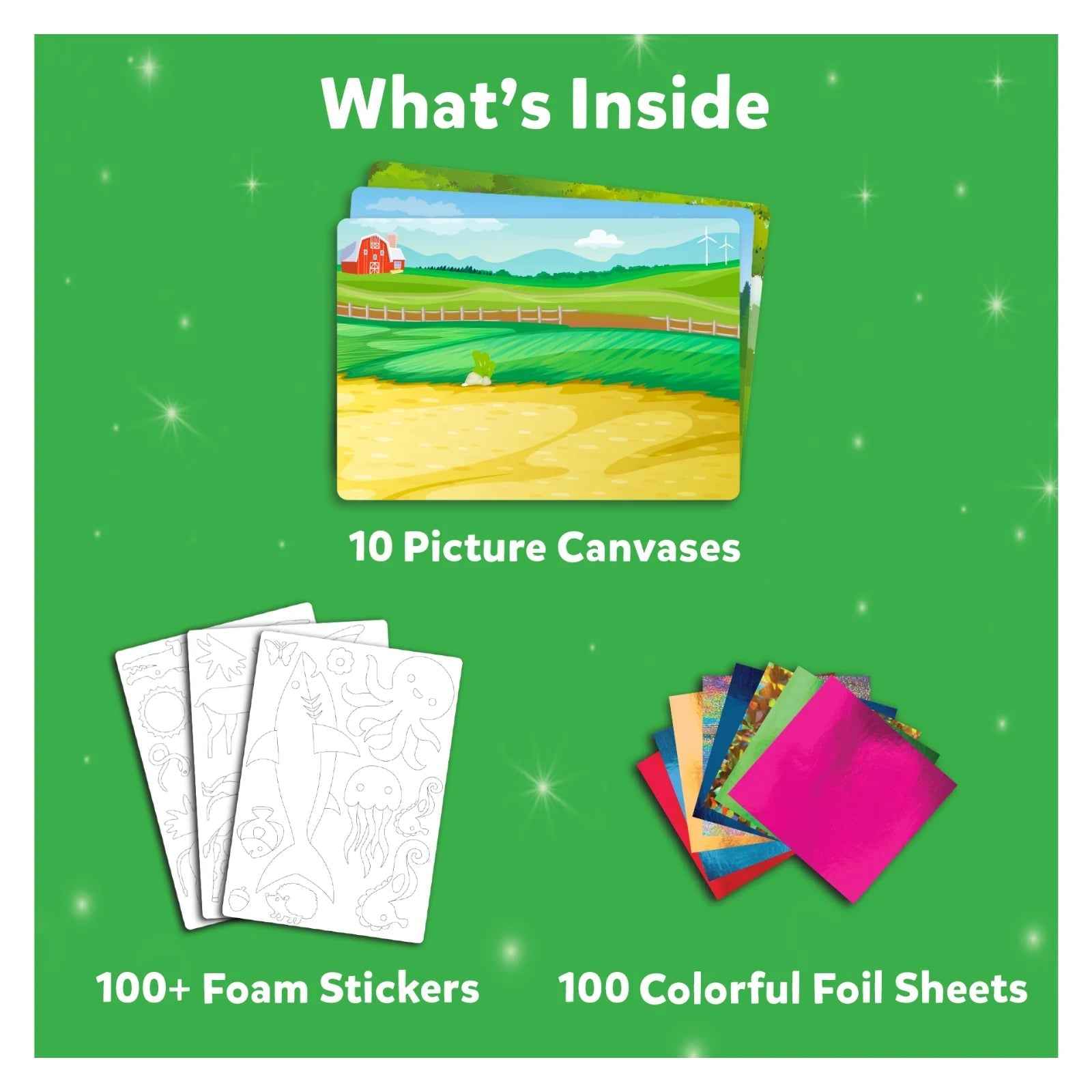 Skillmatics Foil Fun World Of Animals No Mess Art Kit Art and craft for kids 4yrs+