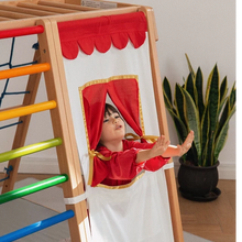 Play Curtain Red Climbing Gym Furniture Accessories by Avdar Toys 12m+