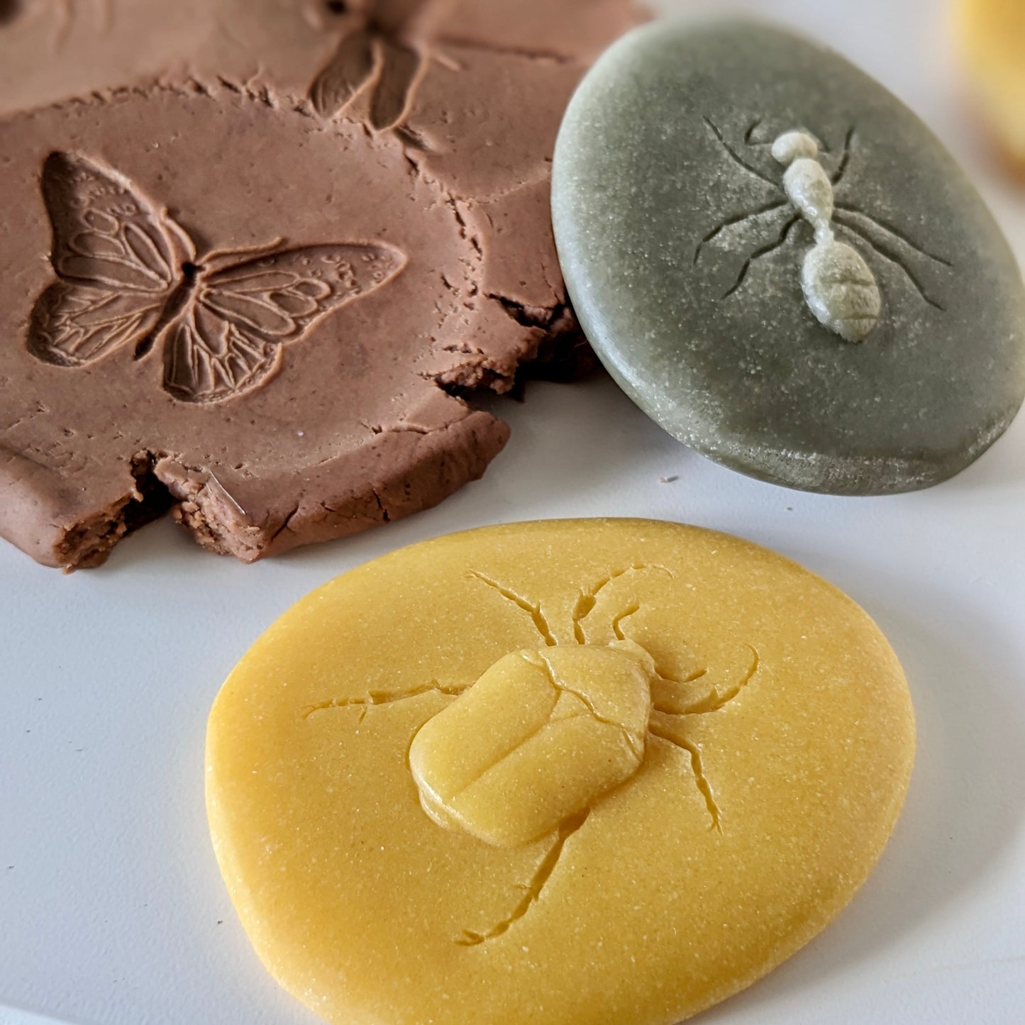 Yellow Door Let’s Investigate Bugs Set of 8 Sensory Stone Art and Craft for Kids Playdough Sand Toys Sensory Toys for Toddlers 2yrs+