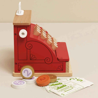 Le Toy Van Wooden Cash Register Shop Till and Money Early Math Role Play 3yrs+