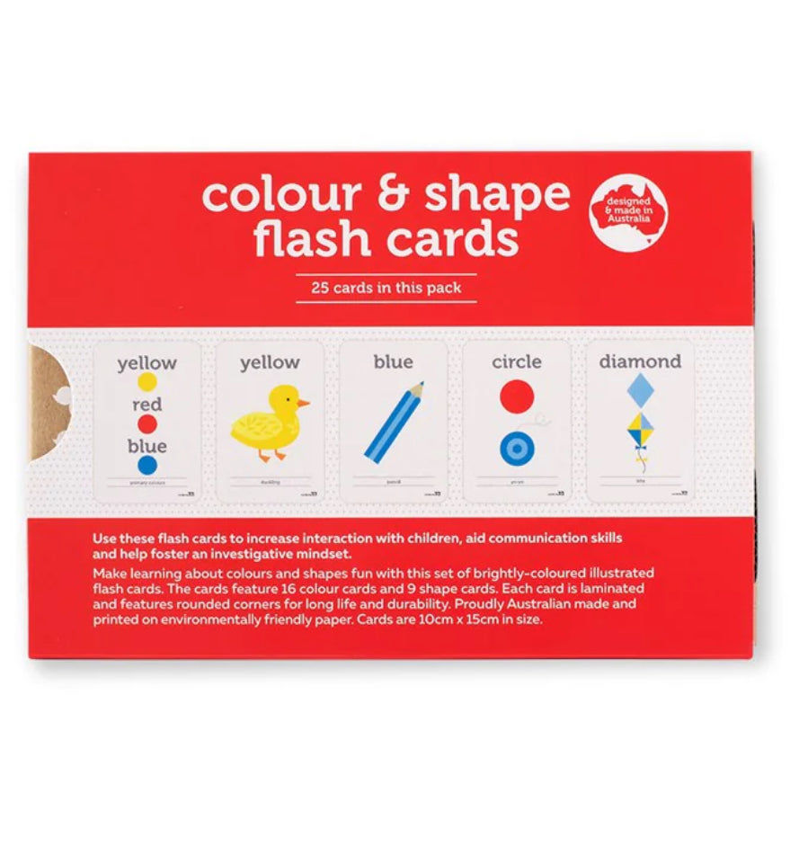 Colour and Shape Flash Cards by Two Little Ducklings  Early Literacy 3yrs+