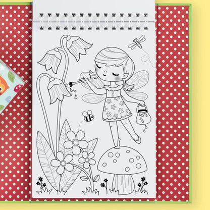 Tiger Tribe Colouring Set Forest Fairies Activity Book Art and Craft for kids Fairy Unicorn and Castle Theme 4yrs+